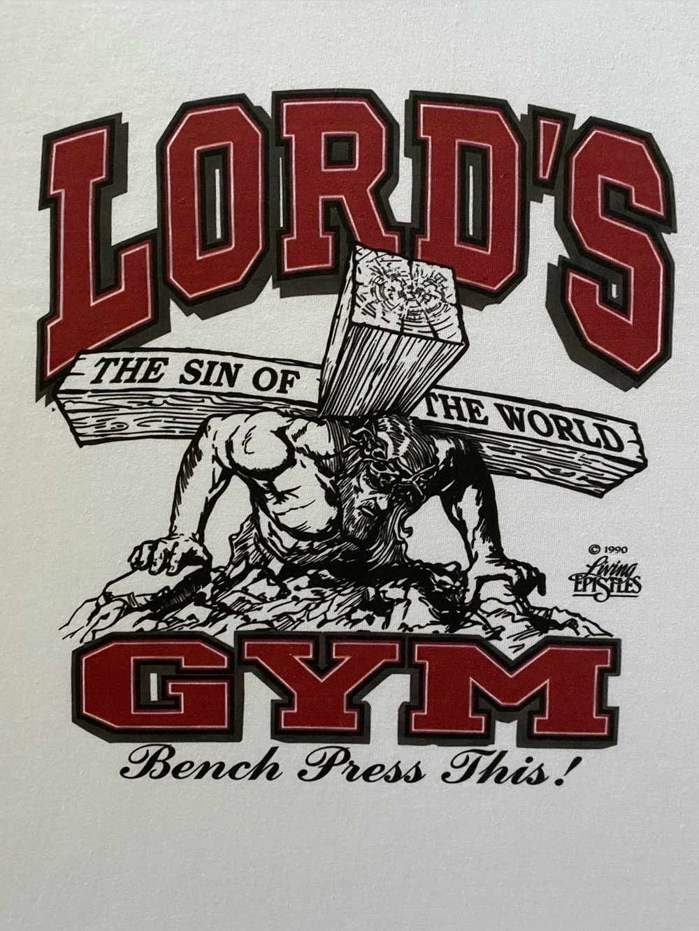 Gildan the Lord’s Gym logo graphics